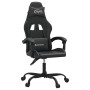 Swivel gaming chair in black synthetic leather by , Gaming chairs - Ref: Foro24-349599, Price: 117,94 €, Discount: %