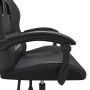 Swivel gaming chair in black synthetic leather by , Gaming chairs - Ref: Foro24-349599, Price: 117,94 €, Discount: %