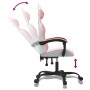 Swivel gaming chair in white and pink synthetic leather by , Gaming chairs - Ref: Foro24-349600, Price: 118,79 €, Discount: %