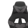 Swivel gaming chair with footrest in black and gray synthetic leather by , Gaming chairs - Ref: Foro24-349559, Price: 126,93 ...