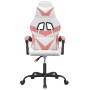 Silla gaming giratoria cuero sintético blanco y rosa de , Sillones para videojuegos - Ref: Foro24-349552, Precio: 117,14 €, D...