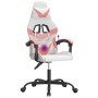 Drehbarer Gaming-Stuhl aus weißem und rosa Kunstleder von , Gaming-Stühle - Ref: Foro24-349552, Preis: 117,14 €, Rabatt: %