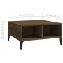 Mesa de centro madera de ingeniería marrón roble 60x60x30 cm de , Mesas de centro - Ref: Foro24-813169, Precio: 46,94 €, Desc...