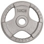 Olympic weight plates 2 pcs cast iron 20 kg by , free weight - Ref: Foro24-93616, Price: 74,21 €, Discount: %