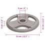 Olympic weight plates 2 pcs cast iron 20 kg by , free weight - Ref: Foro24-93616, Price: 74,21 €, Discount: %