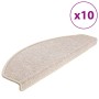 Stair treads 10 units taupe gray 65x24x4 cm by , Stair mats - Ref: Foro24-149763, Price: 54,99 €, Discount: %