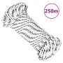 Braided white polyester boat rope 5 mm x 250 m by , Ropes and metal cords - Ref: Foro24-152759, Price: 32,37 €, Discount: %