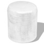 Hammered silver aluminum stool/coffee table by , Side tables - Ref: Foro24-242326, Price: 100,76 €, Discount: %