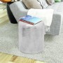 Hammered silver aluminum stool/coffee table by , Side tables - Ref: Foro24-242326, Price: 100,76 €, Discount: %