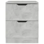 Nachttisch aus grauem Beton-Verbundholz, 40x40x50 cm. von , Nachttische - Ref: Foro24-326731, Preis: 57,10 €, Rabatt: %