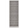 5-tier concrete gray plywood shelf 60x24x175cm by vidaXL, Bookcases and shelves - Ref: Foro24-800886, Price: 83,10 €, Discoun...