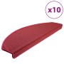 Alfombrillas de escalera 10 uds rojo burdeos 65x24x4 cm | Foro24|Onlineshop| Casa, Jardín y Más Foro24.es