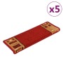 Selbstklebende Treppenmatten, 5 Stück, rot, 65x21x4 cm. von , Treppenmatten - Ref: Foro24-149838, Preis: 32,72 €, Rabatt: %