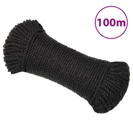 Cuerda de trabajo polipropileno negro 3 mm 100 m | Foro24|Onlineshop| Casa, Jardín y Más Foro24.es