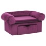 Hundesofa mit Schublade, Plüsch, Bordeaux, 75x50x38 cm. | Foro24|Onlineshop| Casa, Jardín y Más Foro24.es