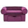 Hundesofa mit Schublade, Plüsch, Bordeaux, 75x50x38 cm. | Foro24|Onlineshop| Casa, Jardín y Más Foro24.es