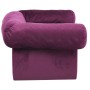 Hundesofa mit Schublade, Plüsch, Bordeaux, 75x50x38 cm. von , Betten für Hunde - Ref: Foro24-171081, Preis: 96,90 €, Rabatt: %