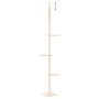 Floor-to-ceiling cat scratching tree in cream color, 267.5-297.5 cm. by , Cat furniture - Ref: Foro24-171705, Price: 42,69 €,...