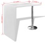 Mesa alta de cocina con 1 pata de acero MDF blanco brillo | Foro24|Onlineshop| Casa, Jardín y Más Foro24.es