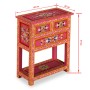 Sideboard with drawers made of solid pink mango wood hand-painted by , Sideboards - Ref: Foro24-244841, Price: 246,50 €, Disc...