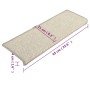 Self-adhesive stair tread mat, set of 15, silver, 65x21x4 cm by , Stair mats - Ref: Foro24-326907, Price: 110,62 €, Discount: %