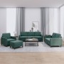 Viersitzer-Sofa-Set aus dunkelgrünem Samt von , Sofas - Ref: Foro24-3201946, Preis: 742,94 €, Rabatt: %