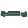 Viersitzer-Sofa-Set aus dunkelgrünem Samt von , Sofas - Ref: Foro24-3201946, Preis: 742,94 €, Rabatt: %