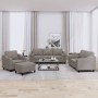 4-piece sofa set with gray taupe fabric cushions | Foro24|Onlineshop| Casa, Jardín y Más Foro24.es