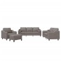 4-piece sofa set with gray taupe fabric cushions | Foro24|Onlineshop| Casa, Jardín y Más Foro24.es