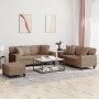 3-piece sofa set with cappuccino faux leather cushions | Foro24|Onlineshop| Casa, Jardín y Más Foro24.es