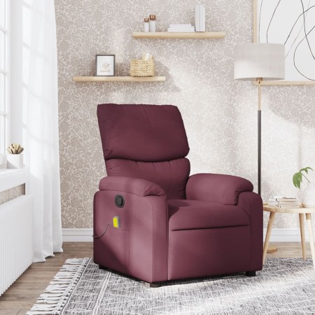 Reclining massage armchair in purple fabric by , Armchairs - Ref: Foro24-373429, Price: 242,21 €, Discount: %