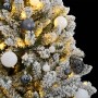 Árbol de Navidad artificial con bisagras 300 LED y bolas 270 cm de , Arboles de navidad - Ref: Foro24-3210177, Precio: 279,90...