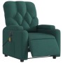 Sillón reclinable de masaje eléctrico tela verde oscuro | Foro24|Onlineshop| Casa, Jardín y Más Foro24.es