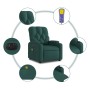 Dark green electric massage recliner chair | Foro24|Onlineshop| Casa, Jardín y Más Foro24.es