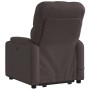 Dark brown fabric reclining massage chair by , Armchairs - Ref: Foro24-3204727, Price: 293,84 €, Discount: %