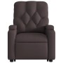 Dark brown fabric reclining massage chair by , Armchairs - Ref: Foro24-3204727, Price: 293,84 €, Discount: %