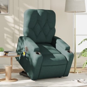 Electric reclining and lift massage armchair in