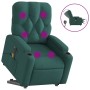 Electric reclining and lift massage armchair in dark green fabric. | Foro24|Onlineshop| Casa, Jardín y Más Foro24.es