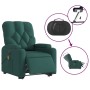 Sillón masaje eléctrico reclinable elevable tela verde oscuro | Foro24|Onlineshop| Casa, Jardín y Más Foro24.es