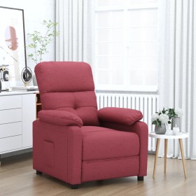 Reclining fabric armchair in burgundy red. by , Armchairs - Ref: Foro24-348278, Price: 179,01 €, Discount: %