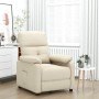 Sillón reclinable de tela crema de , Sillones - Ref: Foro24-348284, Precio: 179,01 €, Descuento: %