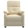 Sillón reclinable de tela crema de , Sillones - Ref: Foro24-348284, Precio: 179,01 €, Descuento: %