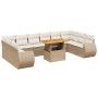 Set de sofás de jardín 11pzas con cojines ratán sintético beige | Foro24|Onlineshop| Casa, Jardín y Más Foro24.es