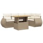 Garden sofa set with 6-piece synthetic rattan beige cushions | Foro24|Onlineshop| Casa, Jardín y Más Foro24.es