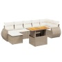 Garden sofa set with beige cushions, 8 pieces, PE rattan. | Foro24|Onlineshop| Casa, Jardín y Más Foro24.es