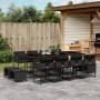 Garden dining set with 13-piece black synthetic rattan cushions. | Foro24|Onlineshop| Casa, Jardín y Más Foro24.es