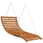 Curved wood swing lounger teak finish 115x147x46 cm by vidaXL, Porch Swing Accessories - Ref: Foro24-313939, Price: 295,00 €,...