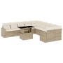 Set de sofás de jardín 11pzas con cojines ratán sintético beige de , Conjuntos de jardín - Ref: Foro24-3267538, Precio: 863,2...