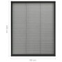 Pleated mosquito net for anthracite aluminum windows 80x100cm by vidaXL, Mosquito nets for windows - Ref: Foro24-148664, Pric...