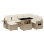 Gartensofa-Set und Kissen, 8-teilig, aus synthetischem Rattan in Beige. von , Gartensets - Ref: Foro24-3268068, Preis: 644,64...